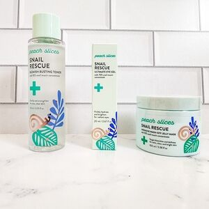 Peach Slices Snail Rescue Trio